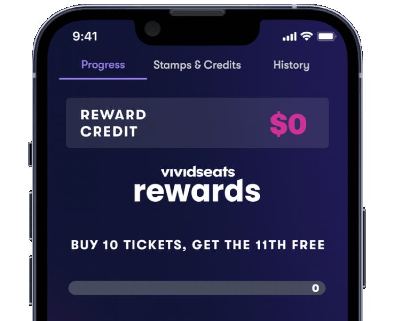 Vivid Seats Rewards. Buy 10 tickets, get the 11th free