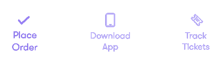 order placed,download app,Track tickets