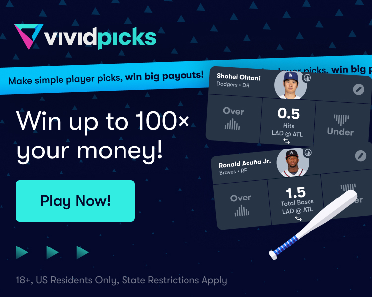Vivid Picks | Make simple player picks, win big payouts! Win up to 100x your money!